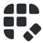 Grid Eraser SVG Icon